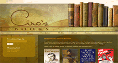 Desktop Screenshot of cirosbooks.com